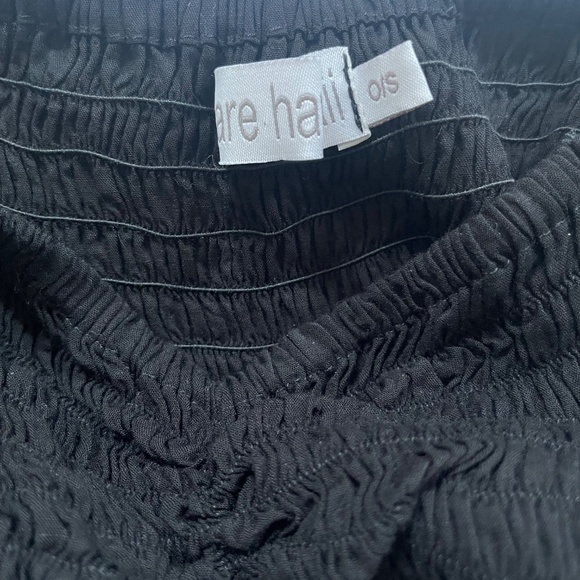 Black maxi with flutter sleeves and smocked bodice - Picture 6 of 8